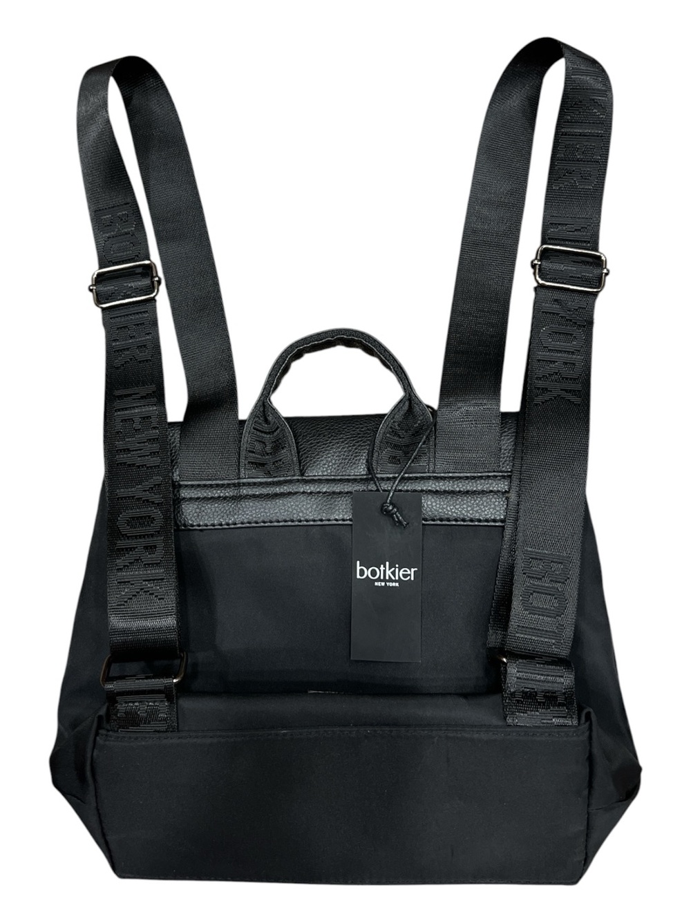 NWT’S Botkier New York Trigger Mini Backpack in sleek black & Faux Leather Trim